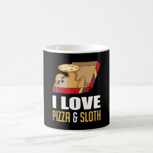 Fast Food Burger Sloth Funny Pizza Essen Geschenk  Kaffeetasse