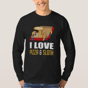 Fast Food Burger Sloth Funny Pizza Essen Geschenk  T-Shirt