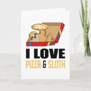 Fast Food Burger Sloth Funny Pizza Feinschmecker G Karte