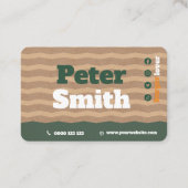 Fast Food Burgers Business Card Visitenkarte (Rückseite)