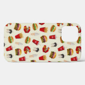 Fast Food Burgers, Fries, Sundaes Case-Mate iPhone Hülle (Rückseite (Horizontal))
