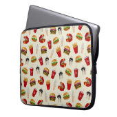Fast Food Burgers, Fries, Sundaes Laptopschutzhülle (Vorderseite Links)