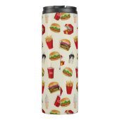 Fast Food Burgers, Fries, Sundaes Thermosbecher (Rückseite)
