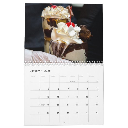 Fast Food Calendar 2026 Kalender (Jan 2026)