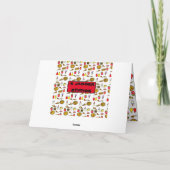 Fast Food Cartoon Personalisiert Geburtstag Karte (Rückseite)