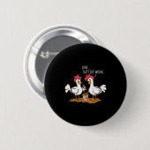 Fast Food Chicken Wings Funny Deep Fried Chicken S Button (Vorne & Hinten)