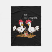 Fast Food Chicken Wings Funny Deep Fried Chicken S Fleecedecke (Vorderseite)