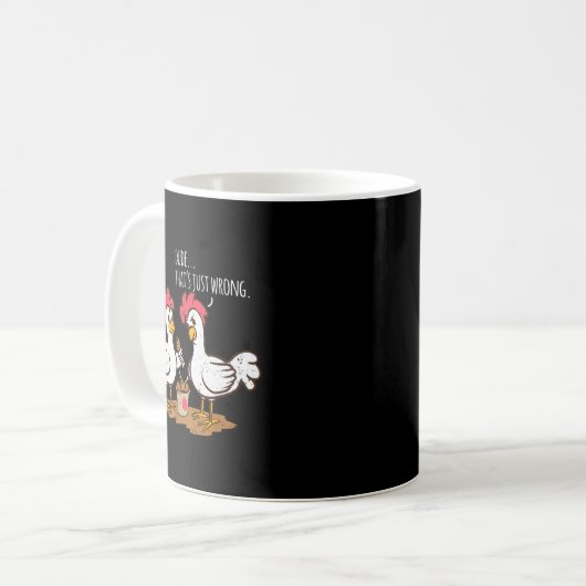 Fast Food Chicken Wings Funny Deep Fried Chicken S Kaffeetasse (Vorderseite Links)