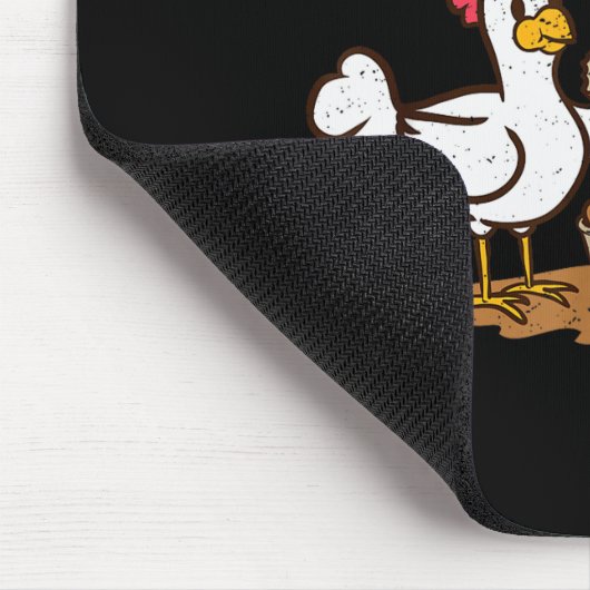 Fast Food Chicken Wings Funny Deep Fried Chicken S Mousepad (Ecke)