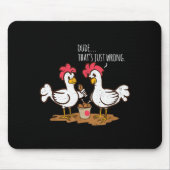 Fast Food Chicken Wings Funny Deep Fried Chicken S Mousepad (Vorne)