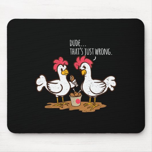 Fast Food Chicken Wings Funny Deep Fried Chicken S Mousepad (Vorne)
