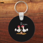 Fast Food Chicken Wings Funny Deep Fried Chicken S Schlüsselanhänger (Vorderseite)