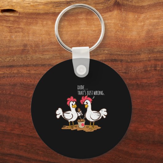 Fast Food Chicken Wings Funny Deep Fried Chicken S Schlüsselanhänger (Vorderseite)