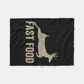 Fast Food Deethunter - Funny Junting T-Shirt Fleecedecke (Vorderseite (Horizontal))