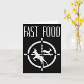 Fast Food Deh Funny Elk Buck Bow Jagd Spaß Hu Karte (Gelbe Blume)