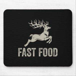 Fast Food Deh Funny Joke Jagd Shirt Vater Hunter Mousepad