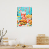 Fast Food Delight Poster (Küche)