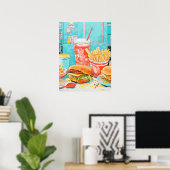 Fast Food Delight Poster (Heimbüro)