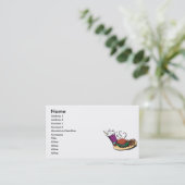 Fast Food Dinner Visitenkarte (Stehend Vorderseite)