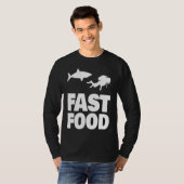 Fast Food Diver Shark Scuba Diving Diver Cute T-Shirt (Vorne ganz)