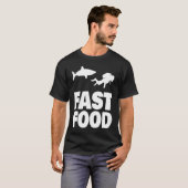 Fast Food Diver Shark Scuba Diving Diver Cute T-Shirt (Vorne ganz)