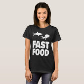 Fast Food Diver Shark Scuba Diving Diver Cute T-Shirt (Vorne ganz)