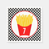 Fast Food French Fritte Geburtstag Serviette (Vorderseite)
