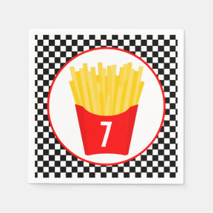 Fast Food French Fritte Geburtstag Serviette