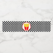 Fast Food French Fritte Geburtstag Wasserflaschenetikett (Einzelnes Label)