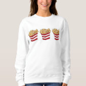 Fast Food French Fry Fries Feinschmecker Sweatshir Sweatshirt (Vorderseite)