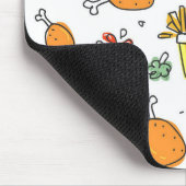 Fast Food Fun Niedlich modern Mousepad (Ecke)