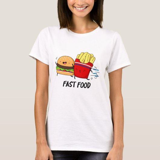 Fast Food Funny Burger and Fries Pun T-Shirt (Vorderseite)