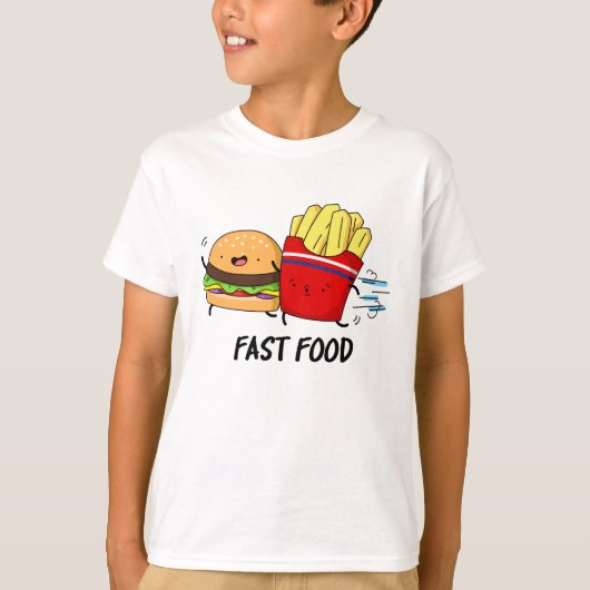 Fast Food Funny Burger and Fries Pun T-Shirt (Vorderseite)