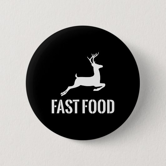 Fast Food Funny Hunter Hirsch Funny Geschenk für J Button (Vorderseite)