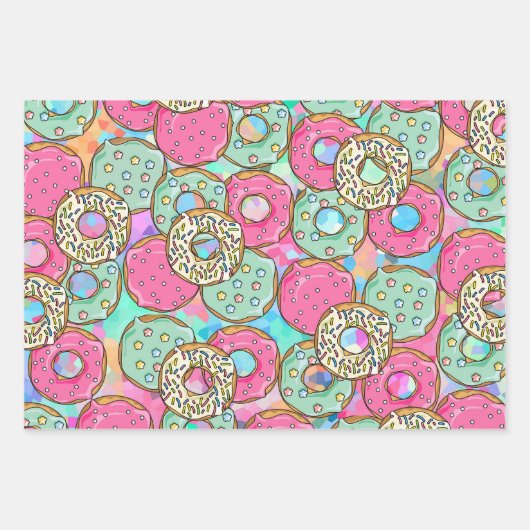 Fast Food Geschenkpapier Set (Vorderseite)