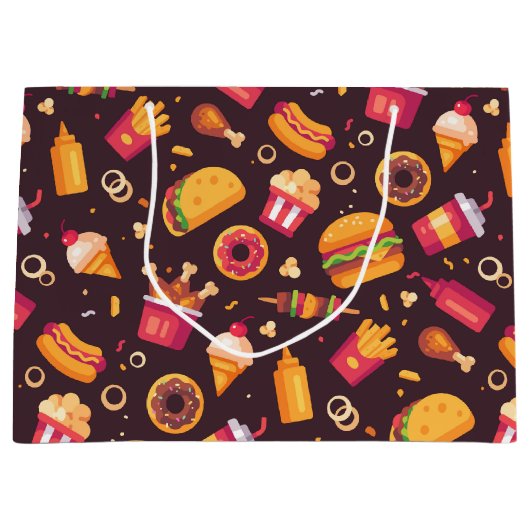 Fast Food-Geschenktasche Große Geschenktüte