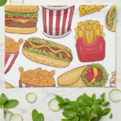 Fast Food  Geschirrtuch (Gefaltet)