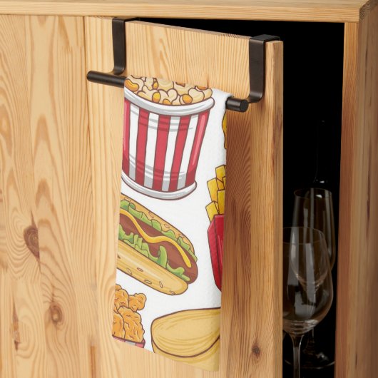 Fast Food  Geschirrtuch (Drittel gefaltet)