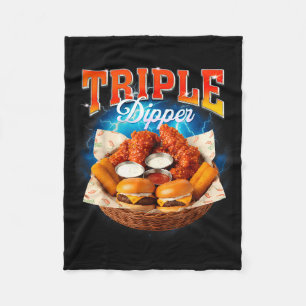 Fast Food Hamburger Chicken Nugget Foodie Triple A Fleecedecke