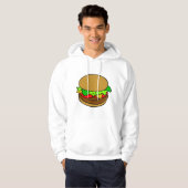 Fast Food-Hamburger Hoodie (Vorne ganz)