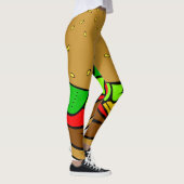 Fast Food-Hamburger Leggings (Rechts)