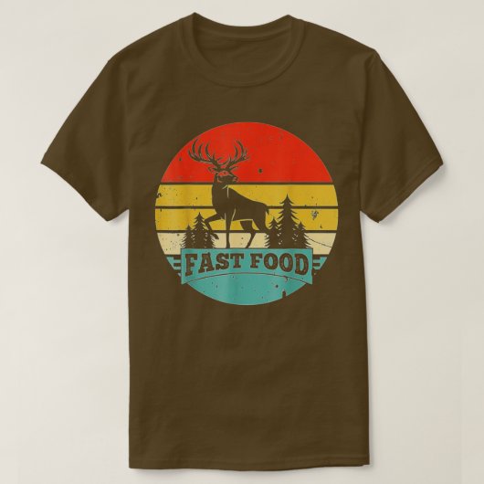 Fast-Food-Hirsch-Jagd-Funny-Geschenk-für Hirschjäg T-Shirt (Design vorne)