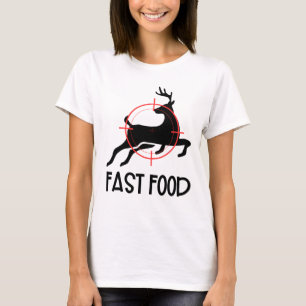 Fast Food Hirsch Ziel Lustiger Absurder Meme Sur T-Shirt