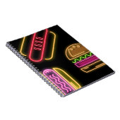 Fast Food Hot Dogs und Hamburger Notizblock (Rechte Seite)