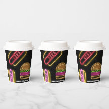Fast Food Hot Dogs und Hamburger