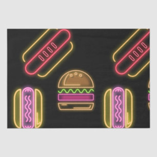 Fast Food Hot Dogs und Hamburger Seidenpapier