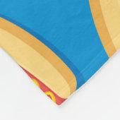 Fast Food Hotdogs-Muster Fleecedecke (Ecke)