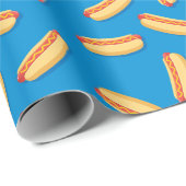Fast Food Hotdogs-Muster Geschenkpapier (Rolleneckpunkt)