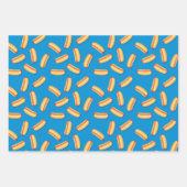 Fast Food Hotdogs-Muster Geschenkpapier Set (Vorderseite)