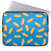Fast Food Hotdogs-Muster Laptopschutzhülle (Vorderseite)
